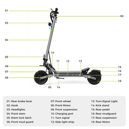 VIPCOO VS2 Pro 2000W Dual Motor Electric Scooter | Pre-Order UK