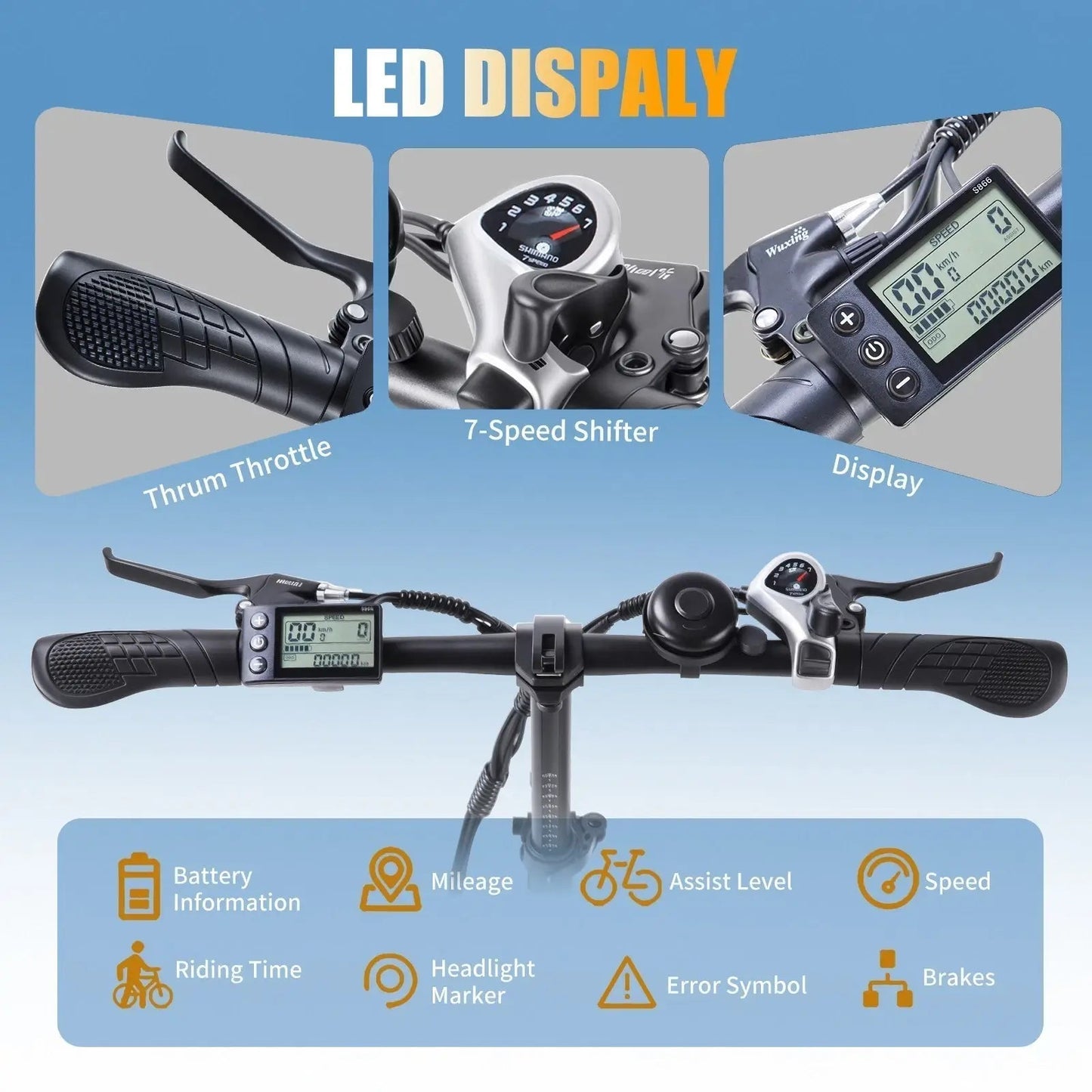 TWOFISH TF2 Electric Bike 20" Folding Electric Bikes