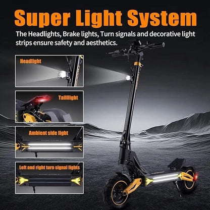 TWOFISH V2 MAX 10in Foldable Off Road Electric Scooter 48V 800w