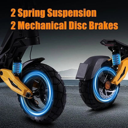 TWOFISH V2 MAX 10in Foldable Off Road Electric Scooter 48V 800w