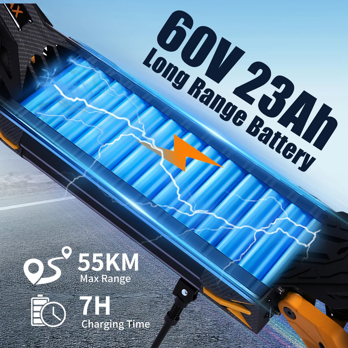 TWOFISH TW4 PRO Foldable Off Road Electric Scooter 60v 2000w