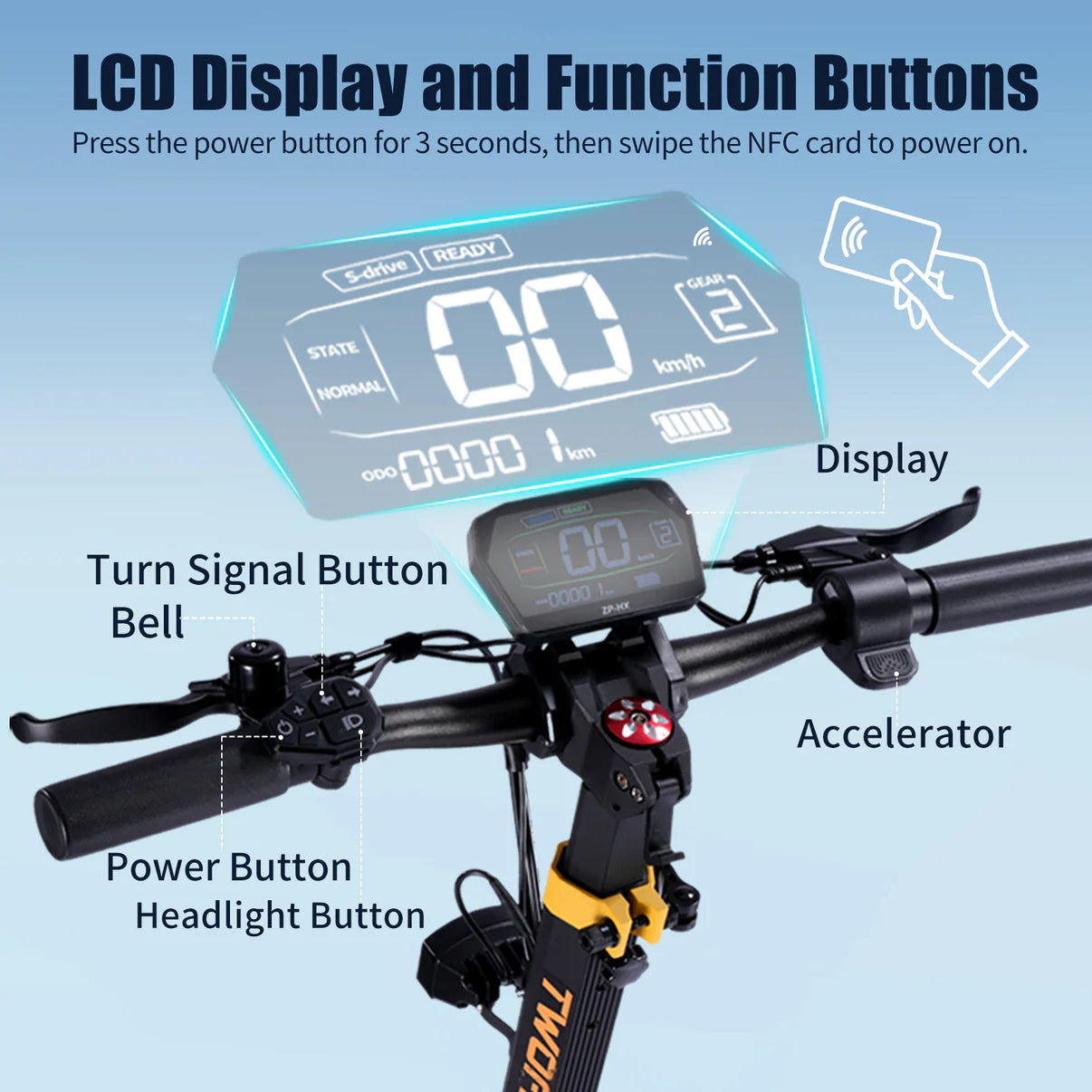 TWOFISH TW4 PRO Foldable Off Road Electric Scooter 60v 2000w