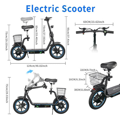TWOFISH M5 Elite 500W Electric Scooter 48v 500w 14in